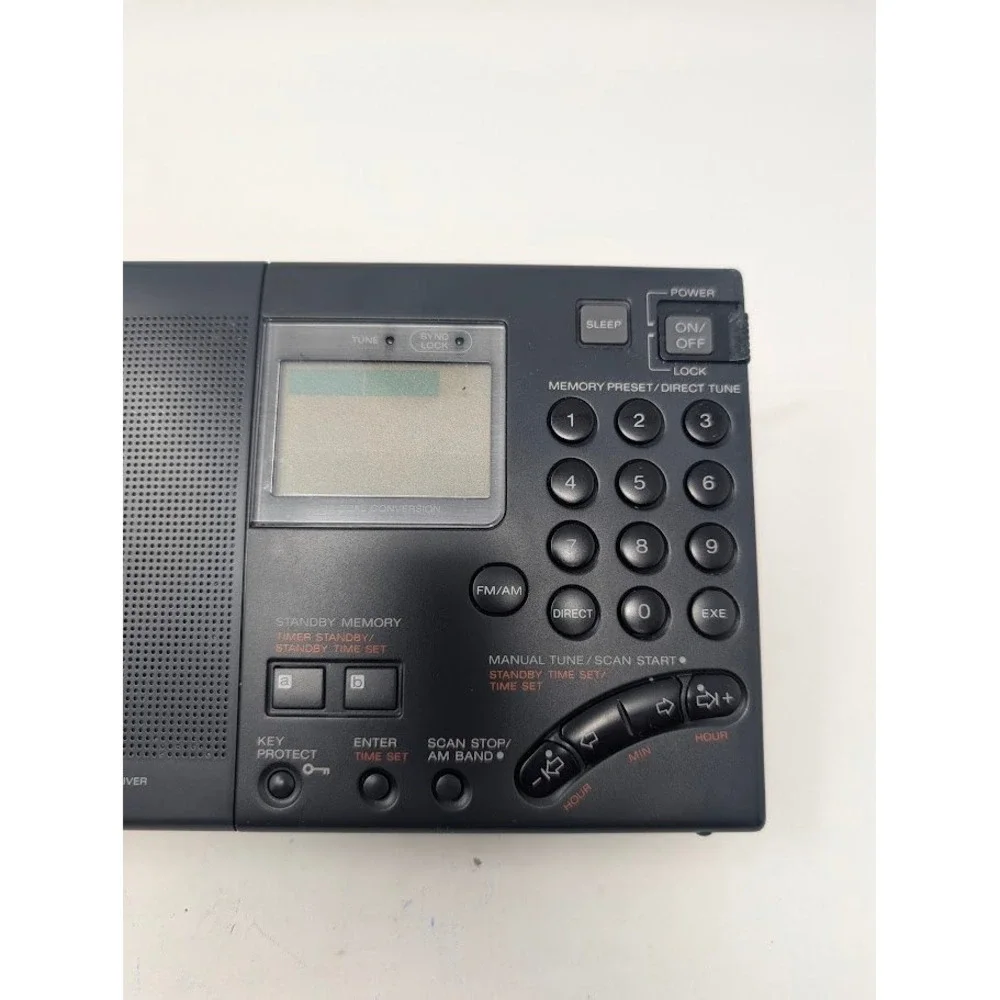 Sony Synthesized World Band Radio Receiver Vintage with case ICF-SW760G parts